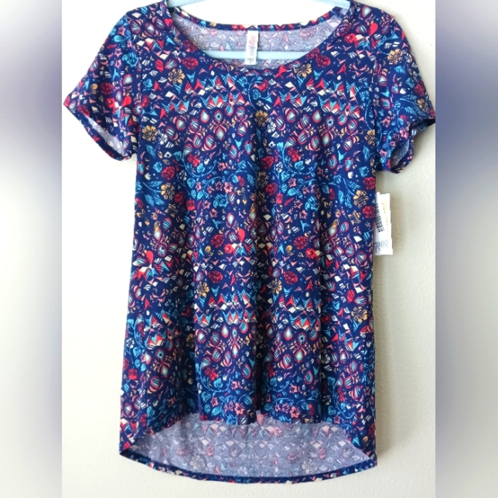 LulaRoe Blue Pullover Women Blouse NWT XS